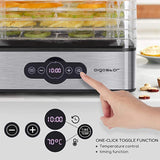 Aigostar Digital Dehydrator/Dörrautomat with 5 interchangeable trays VDE/Crispy