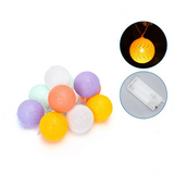 Aigostar LED STRING LIGHTS 10 COLORFUL COTTON BALL 2m